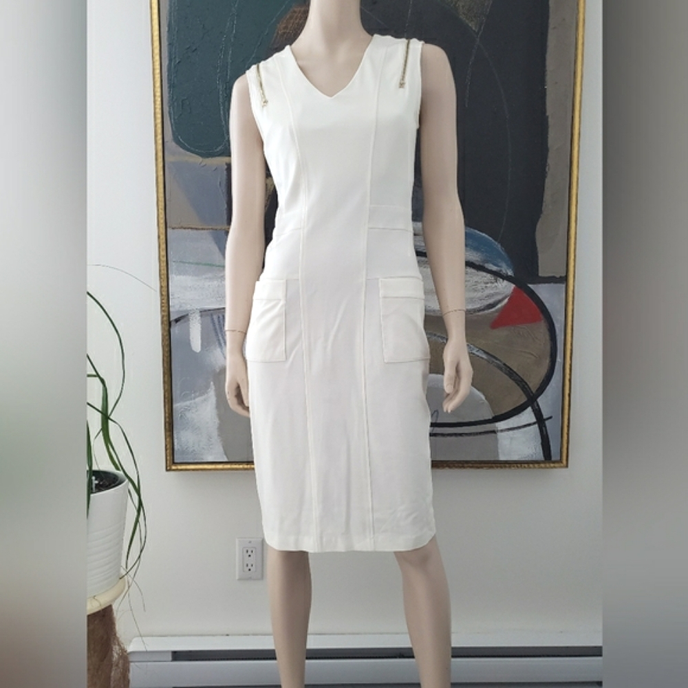 Hotel Particulier | Sleeveless Sheath Dress with Zipper Details